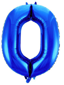 Blue 86cm Helium Balloon Numbers