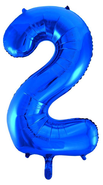 Blue 86cm Helium Balloon Numbers