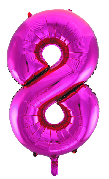 Giant Pink 86cm Helium Balloon Numbers